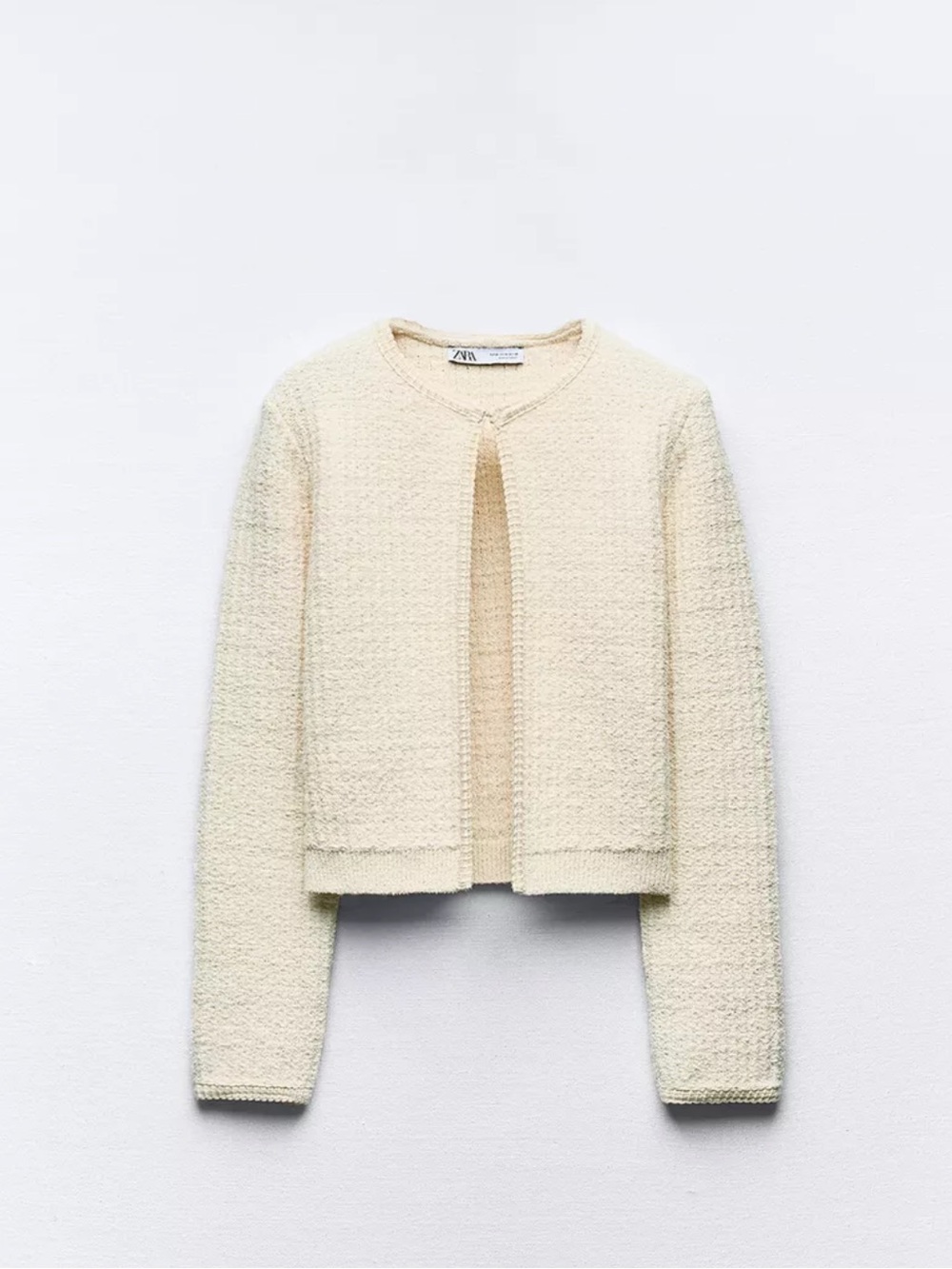 STRUCTURED KNIT CARDIGAN